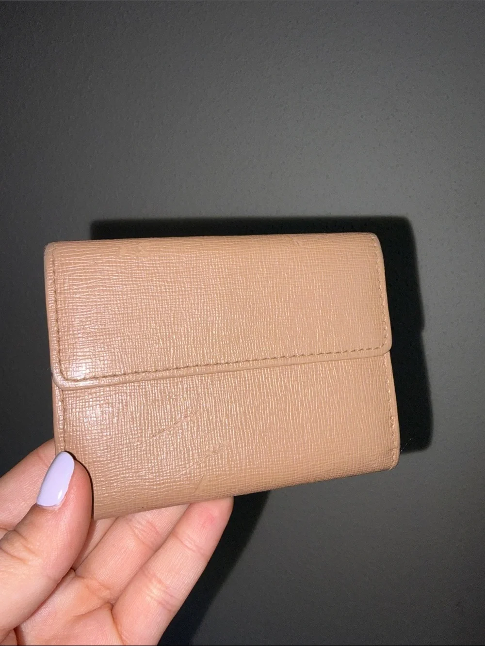 Furla Elegant Tan Italian Leather Compact Trifold Wallet